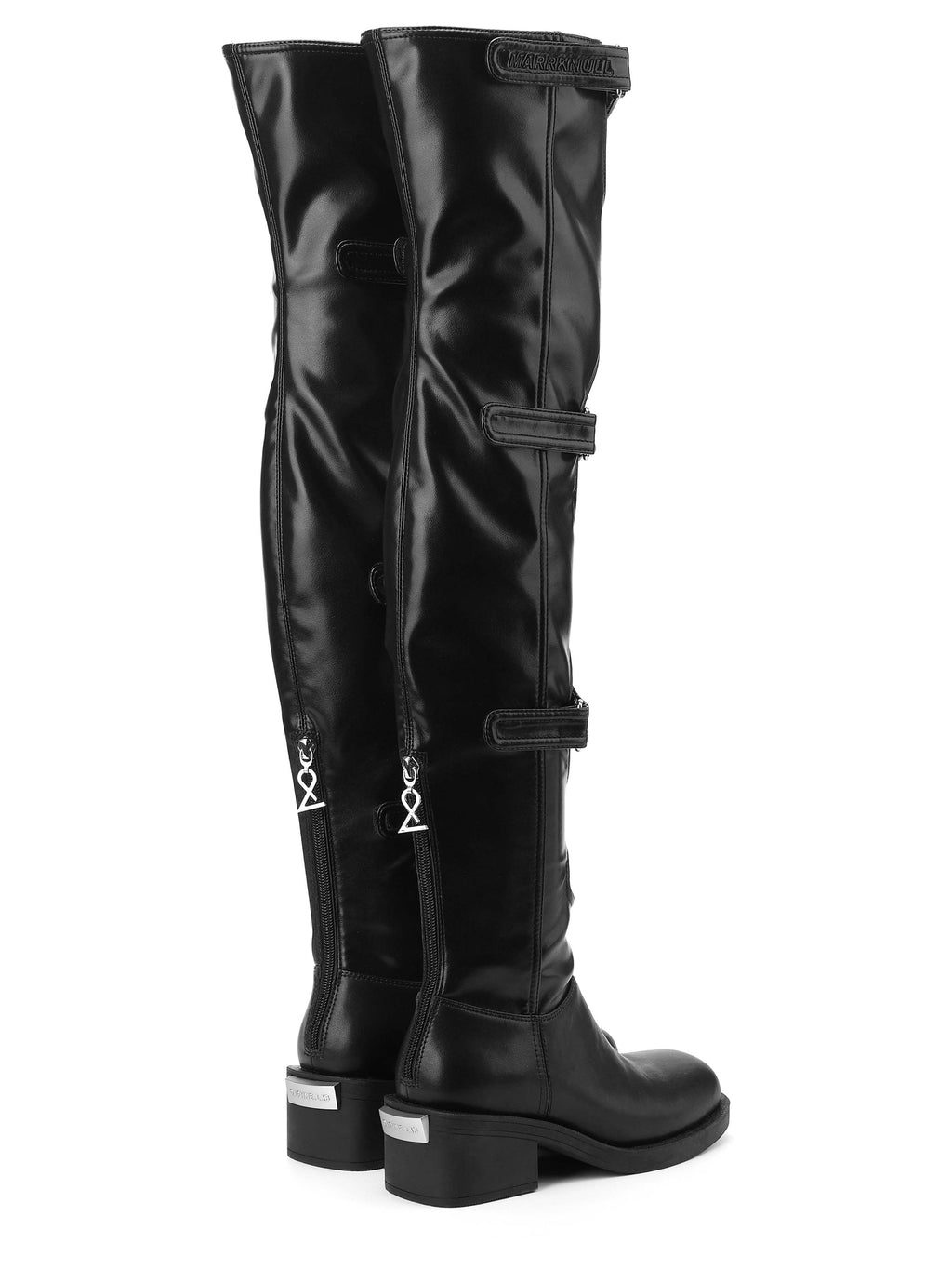 Daphne.Lab x MARRKNULL | Cutout Buckle OTK Boots