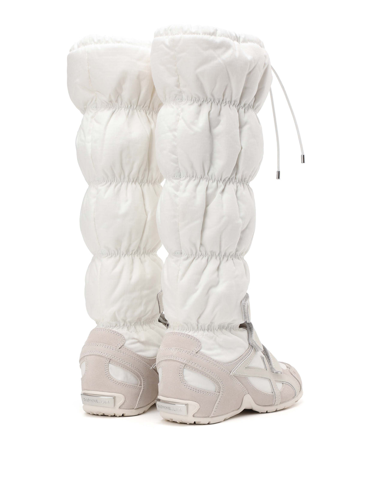 HARMONIA Padded Gaiter Knee-High Sneakers White