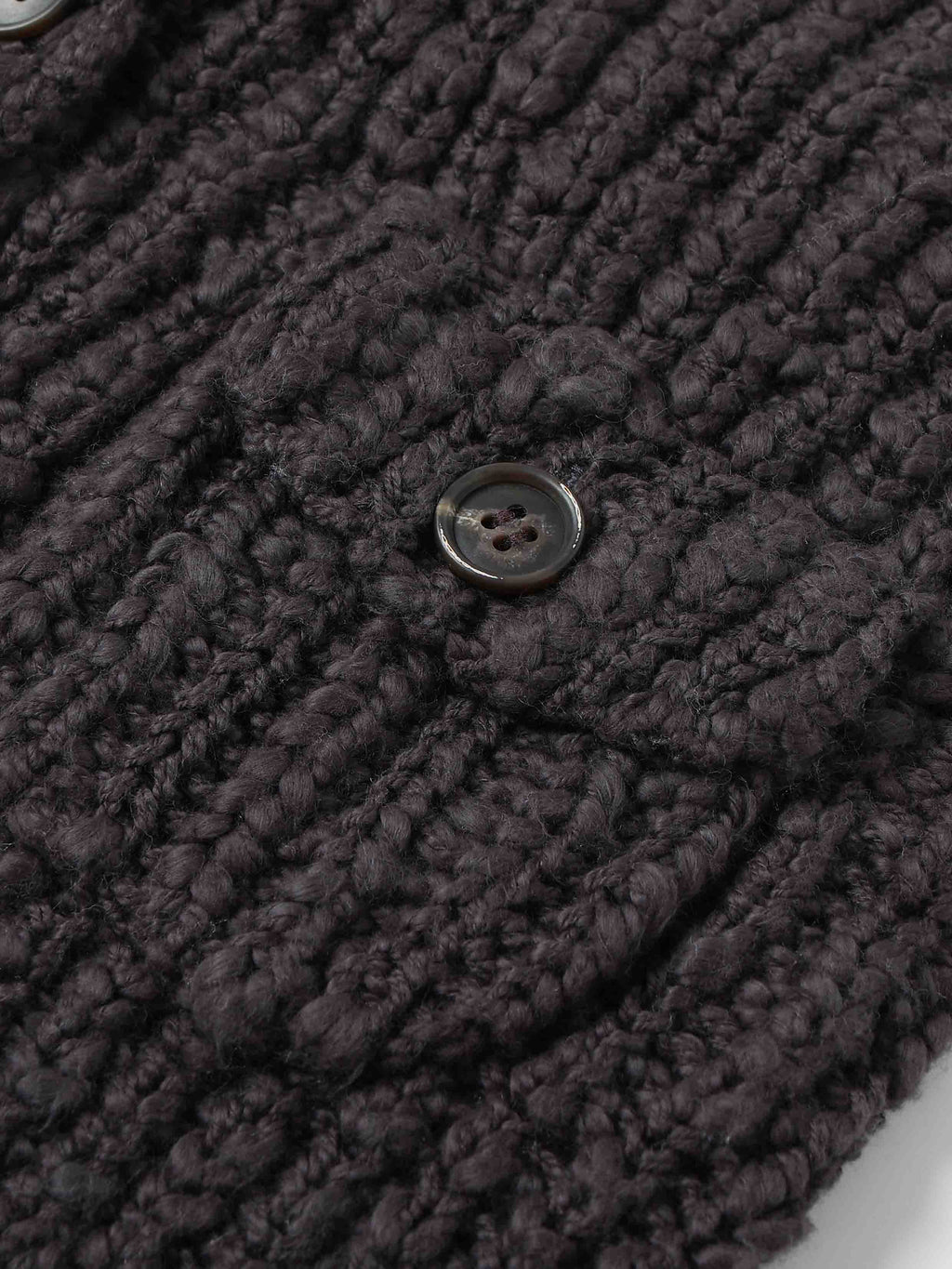 Halter Button Knit Vest Charcoal Gray