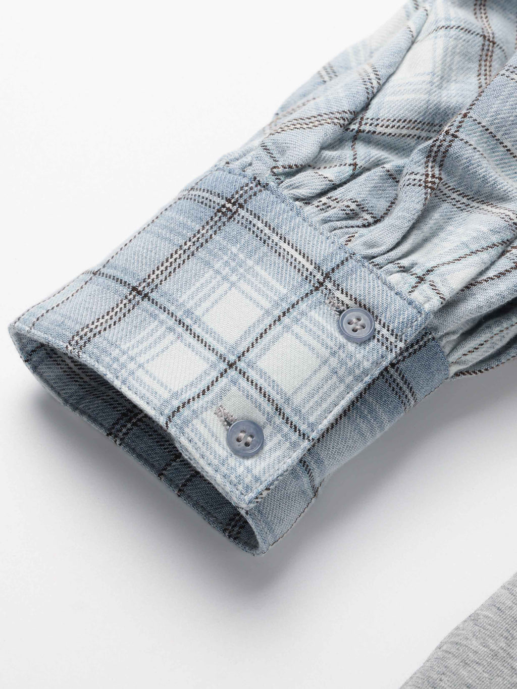 Daphne.Lab x MARRKNULL | Plaid Layered Graphic Shirt