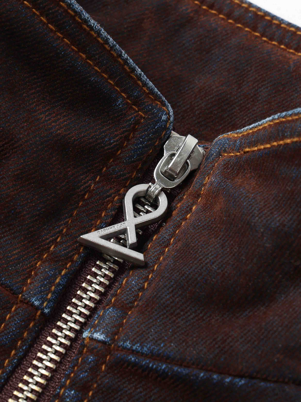 Washed Belted Cropped Moto Jacket Reddish Brown