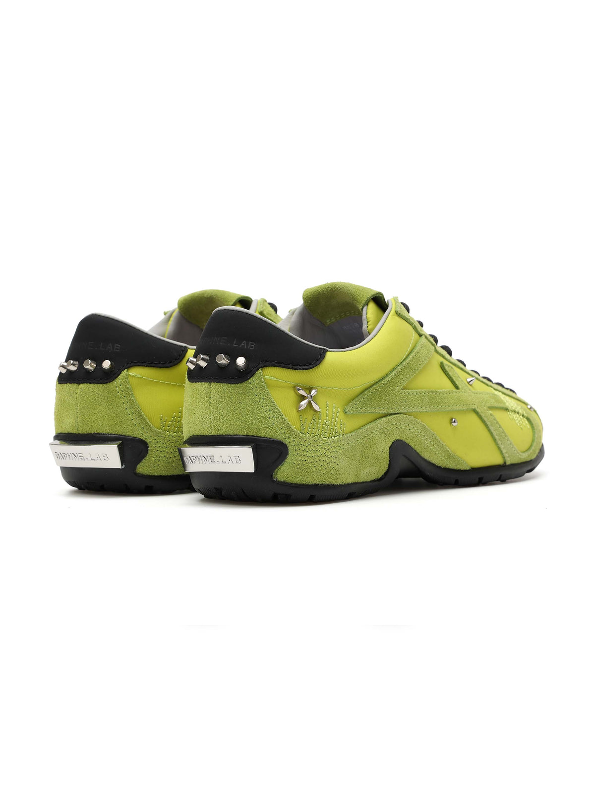 LETO Verzierte Sneaker Acid Green