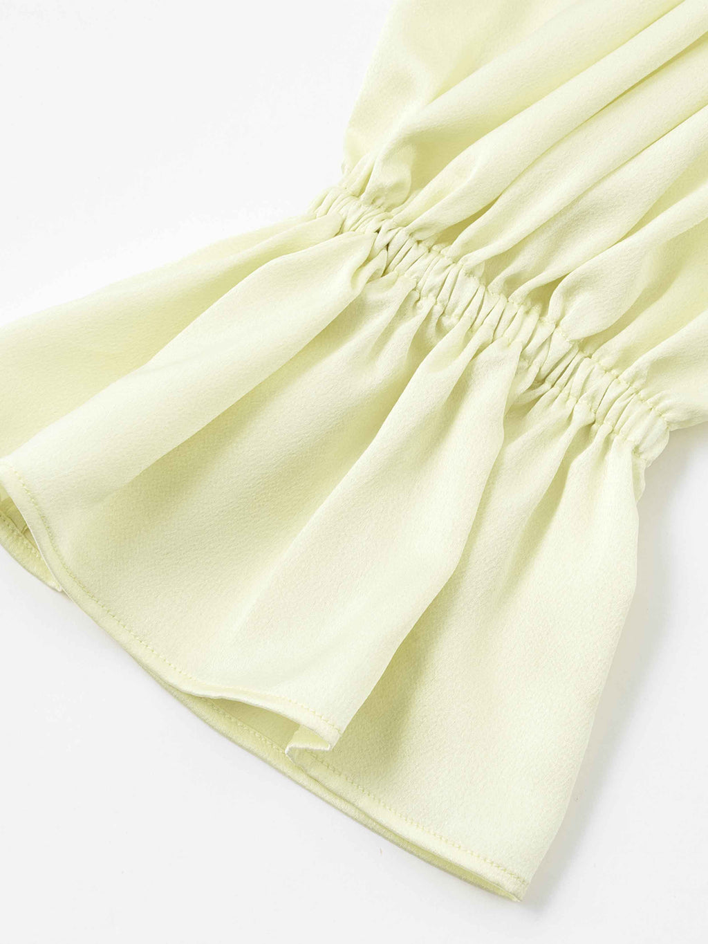 Crystal Ruffle Off-Shoulder Blouse Butter Yellow
