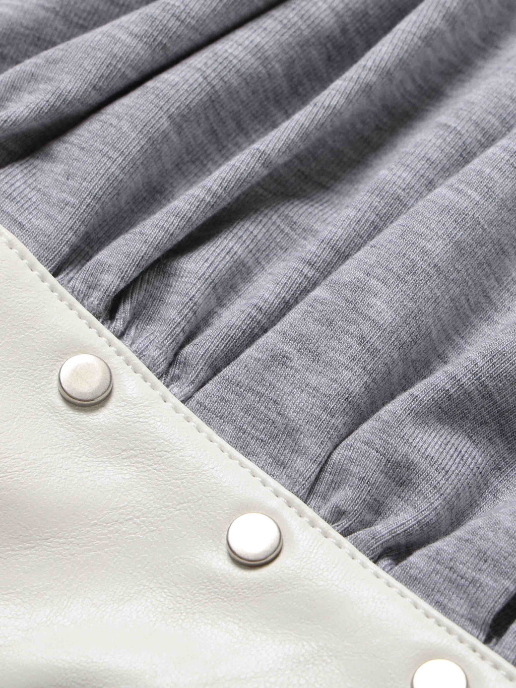 Studded Halter Two-Piece Top Gray
