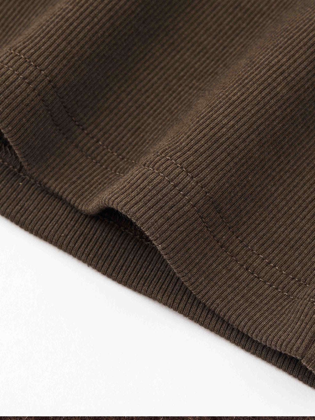 Layered Halter Knit Mini Dress Espresso Brown