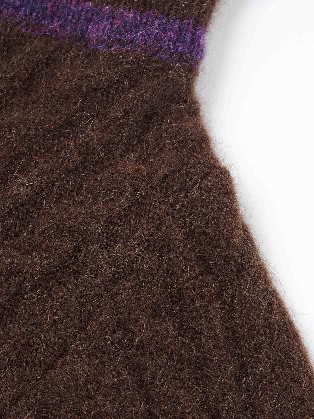 Convertible Off-Shoulder Cable Knit Sweater Espresso Purple
