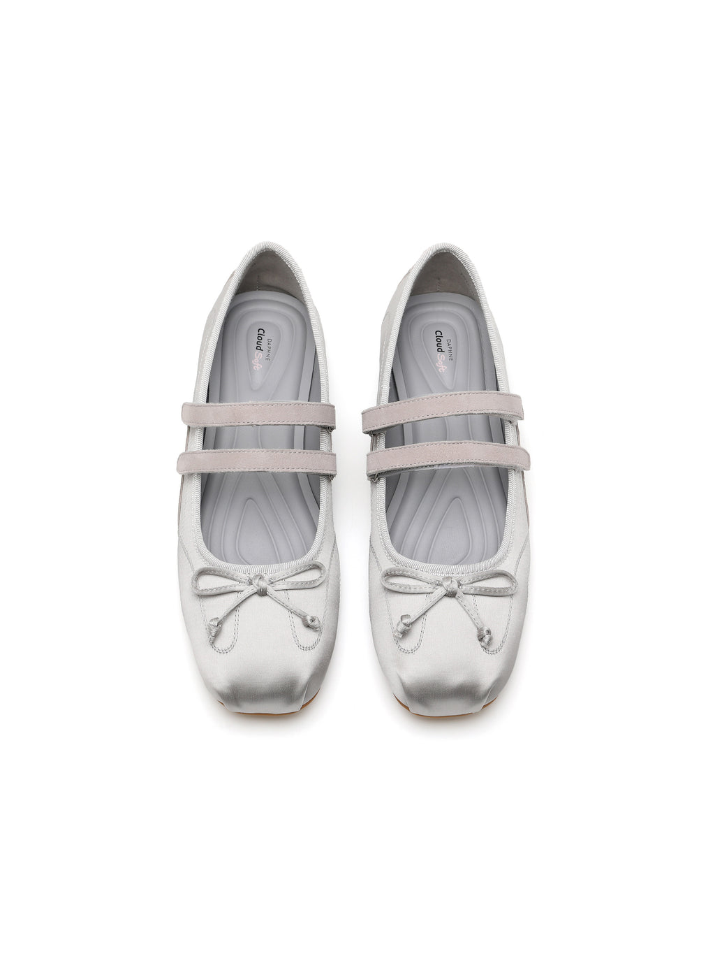 SEIRA Ballet Mary Jane Flats Mist Grey