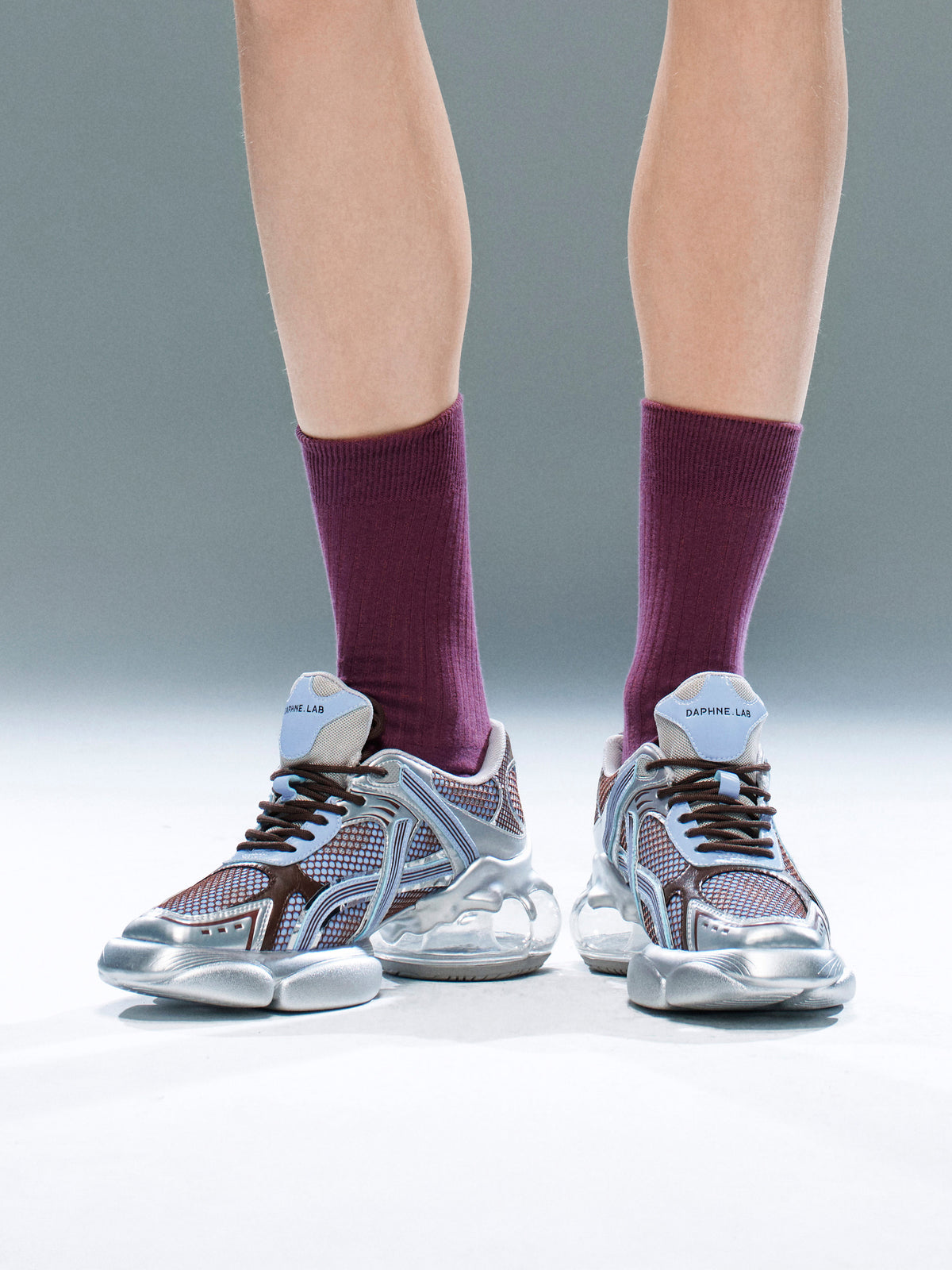 ECHO Tech Runner Sneakers Blau Silber