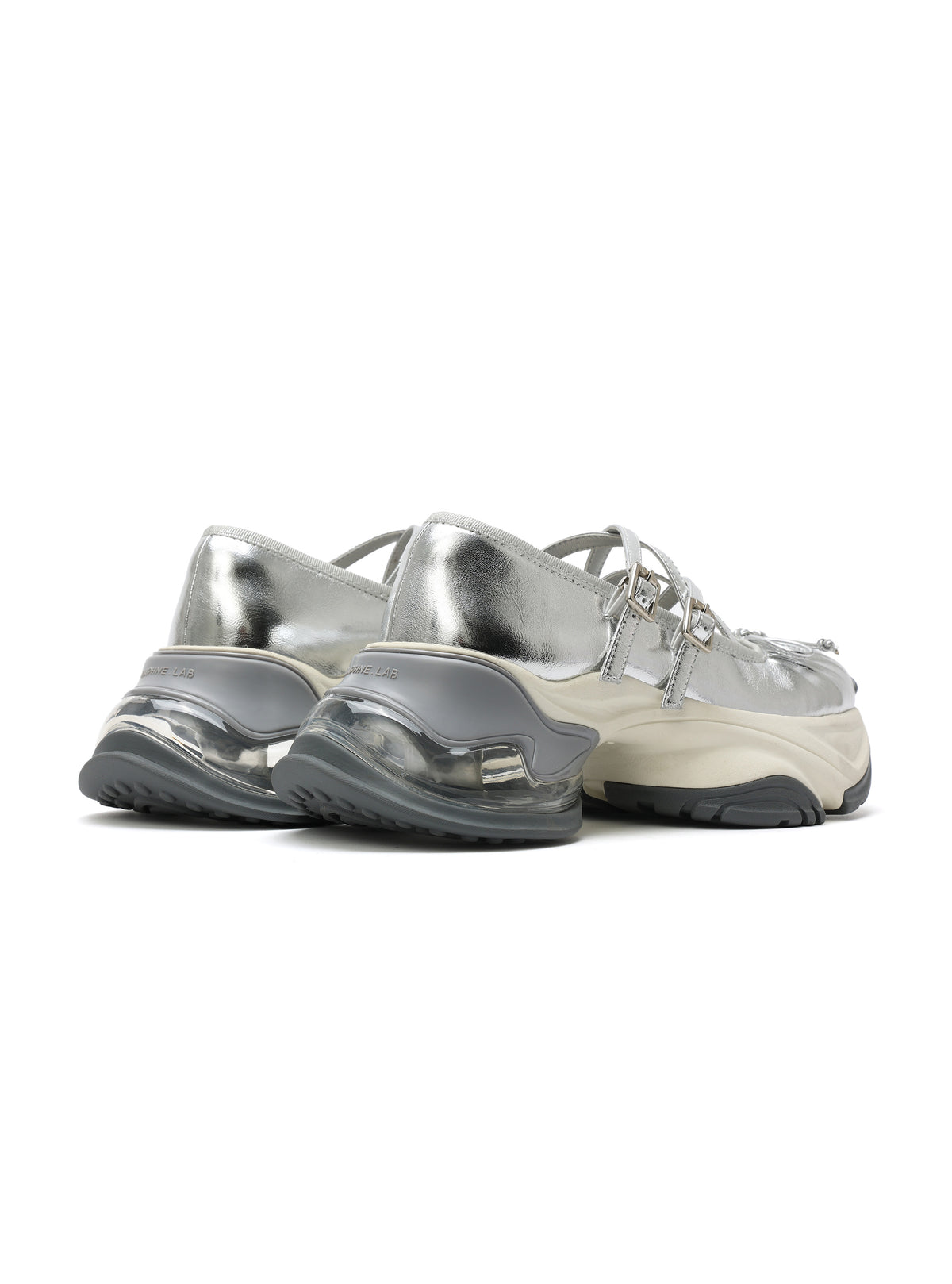 ALALA Tech Runner Mary Janes Silver