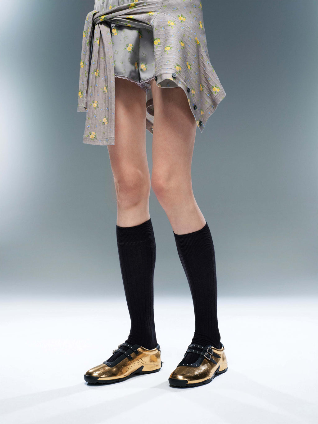 GALENE Spangenschuhe Mary Jane Metallic Gold