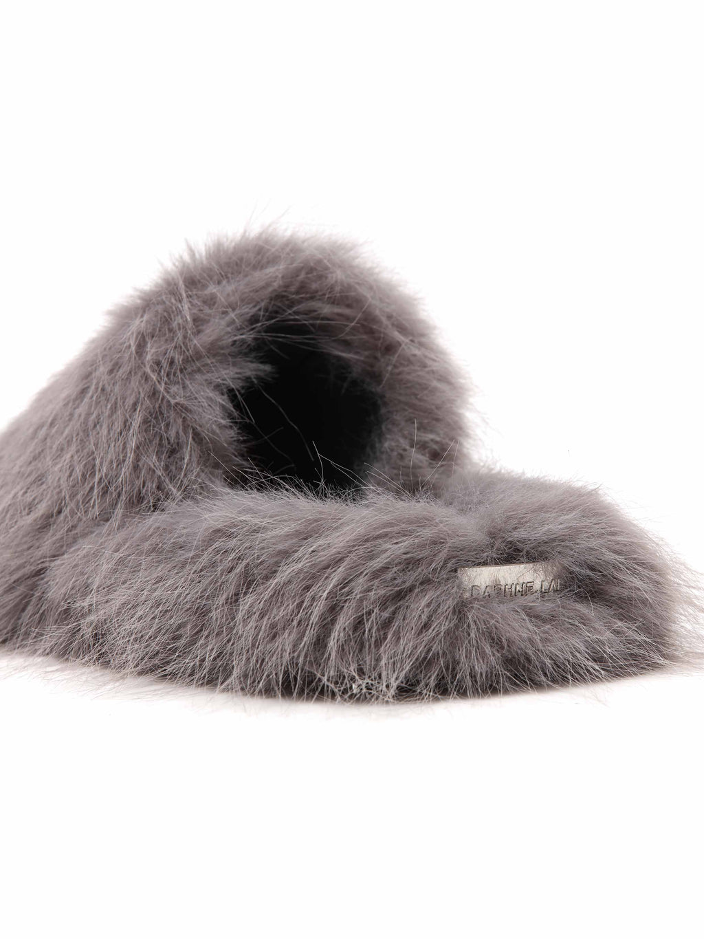 NEPHELE Fur Slippers Mist Gray