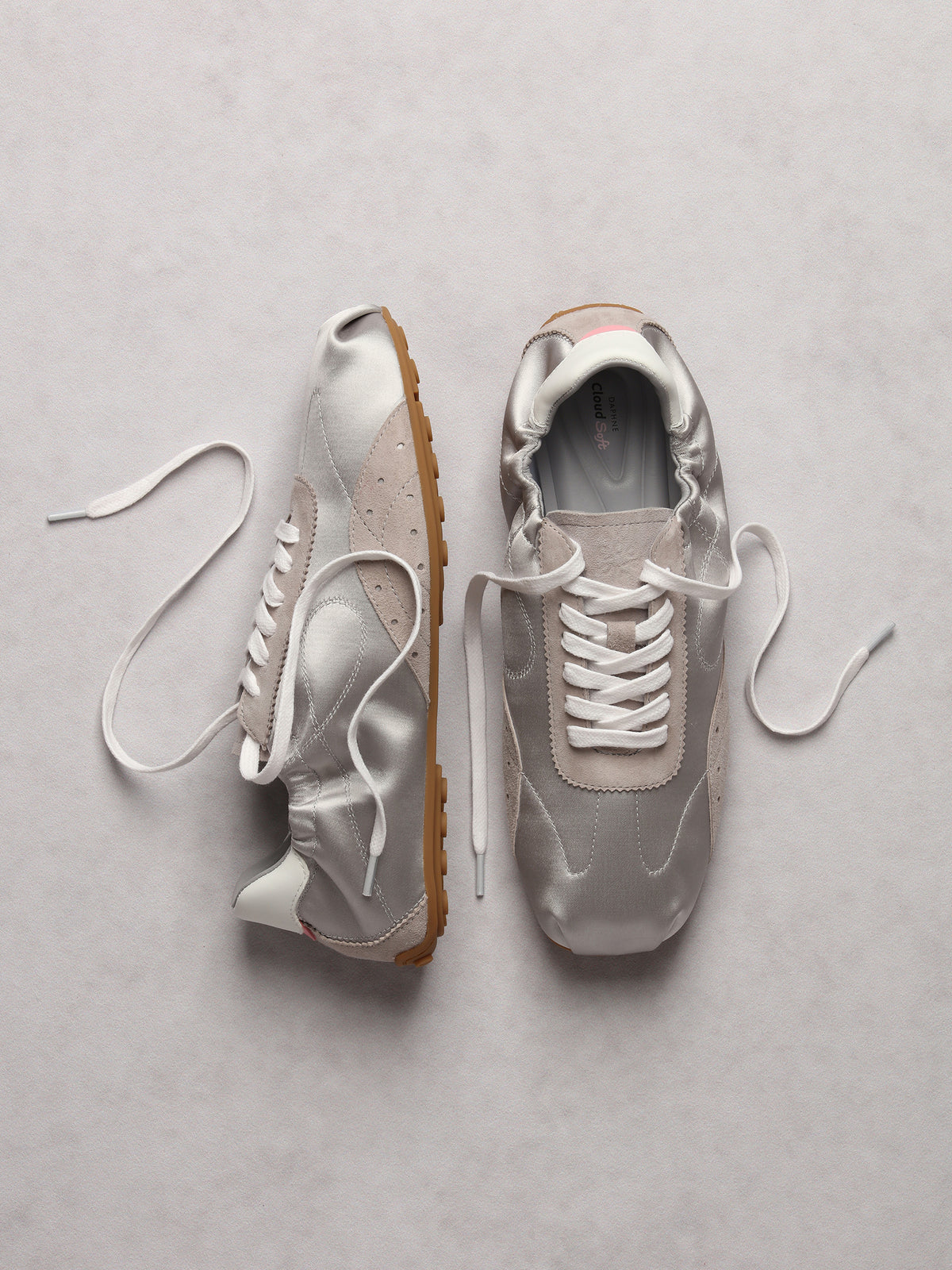 AURA Retro-Sneaker Nebelgrau