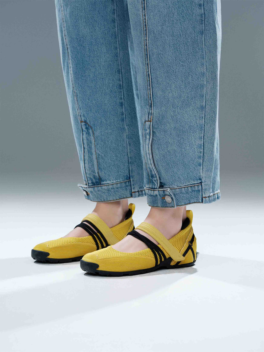 AELLO Sport Mary Jane Flats Daffodil