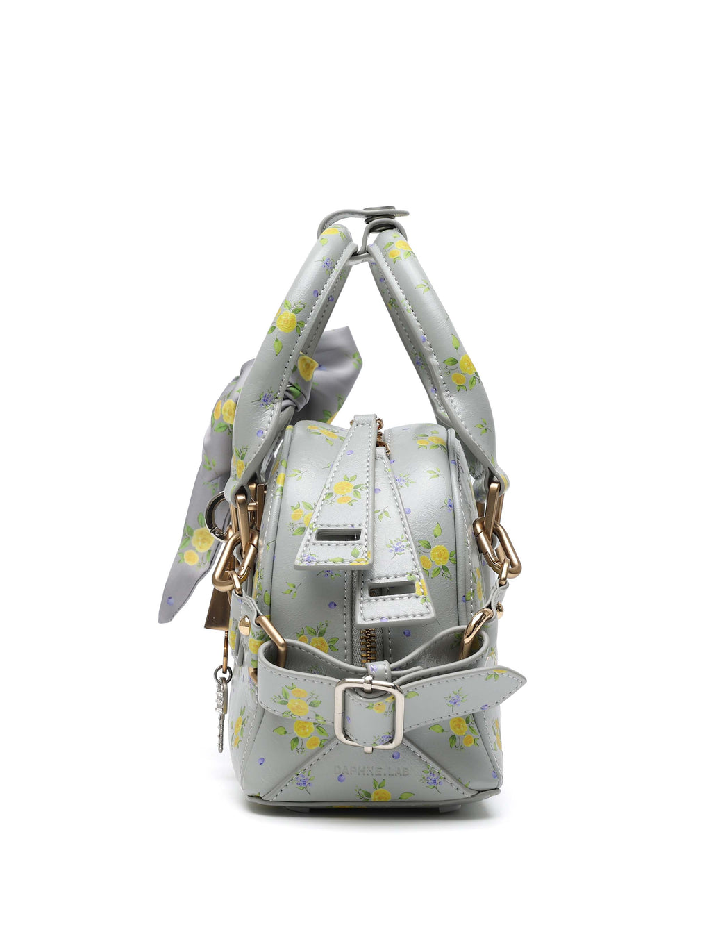 CALYPSO Padlock Boston Bag Gray