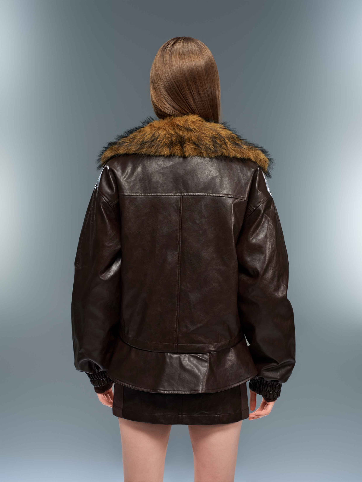 Fur Collar Utility Puffer Jacket