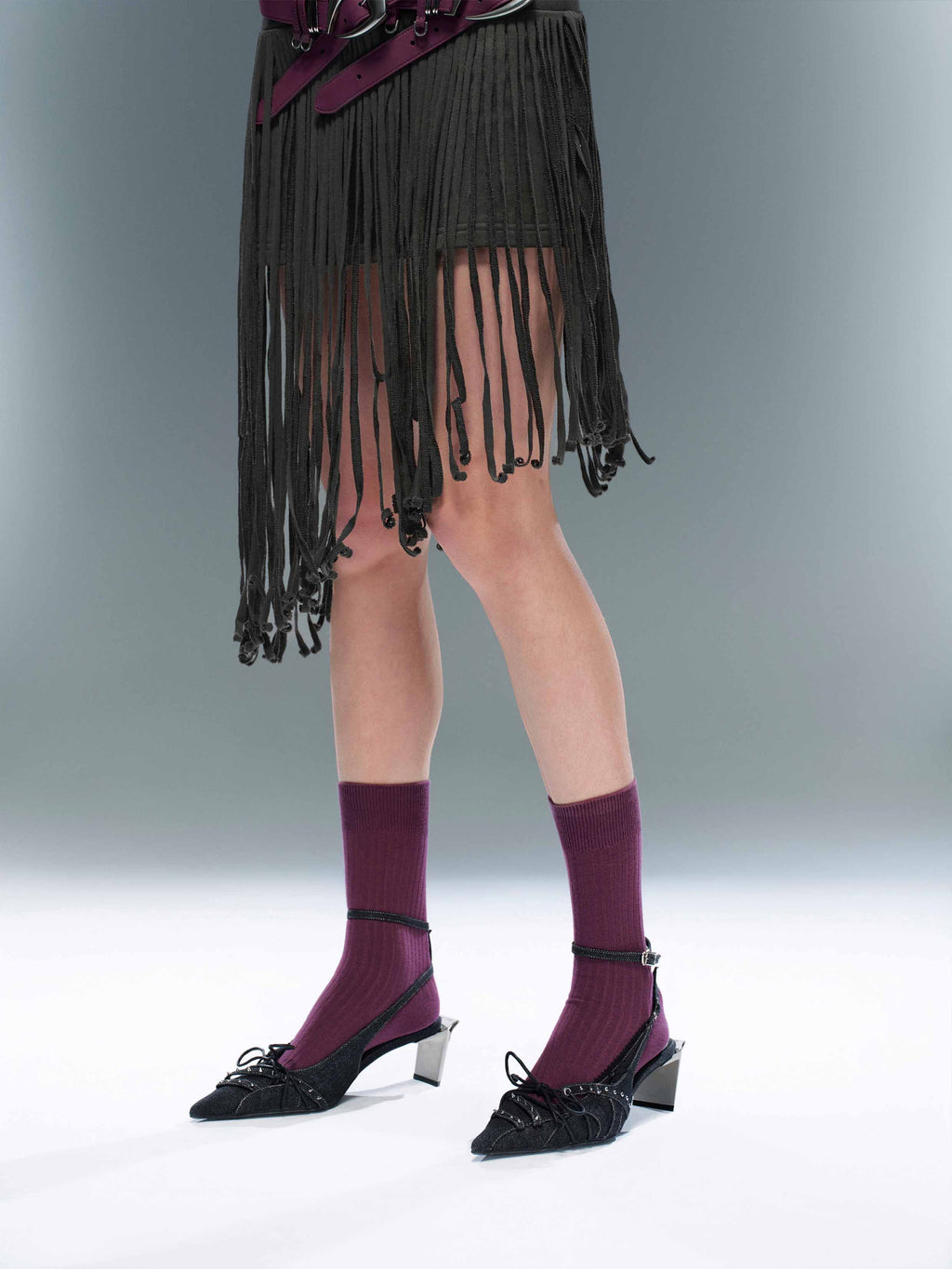 Fringe Cami Dress Set Espresso Brown