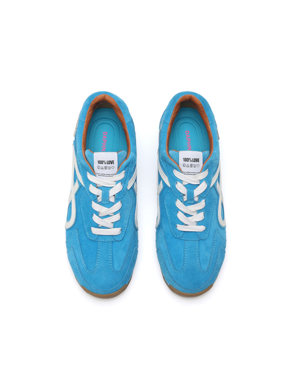 LETO Slim Trainers Capri Blue