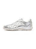 LETO Slim Trainers Silver