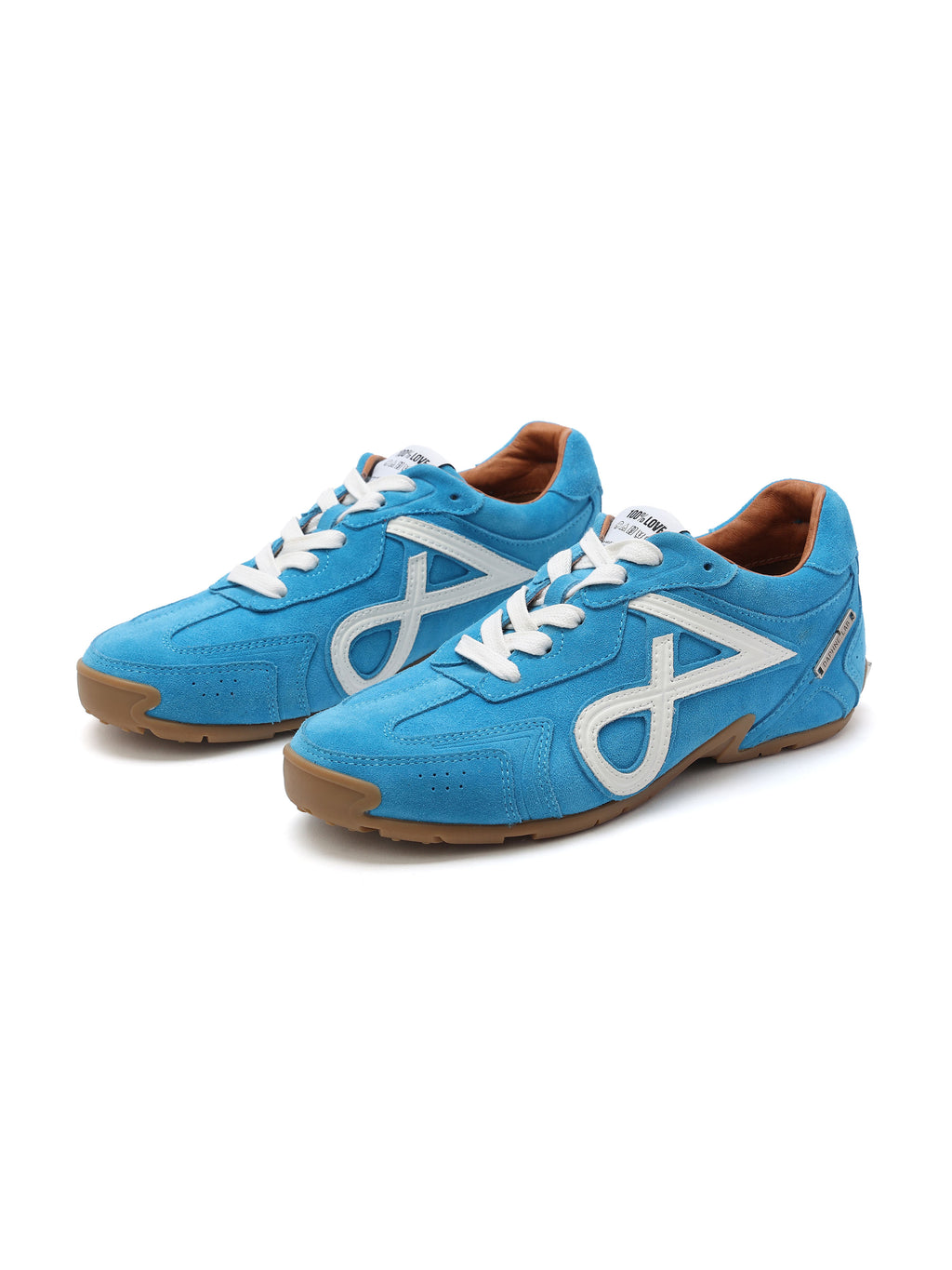 LETO Slim Trainers Capri Blue