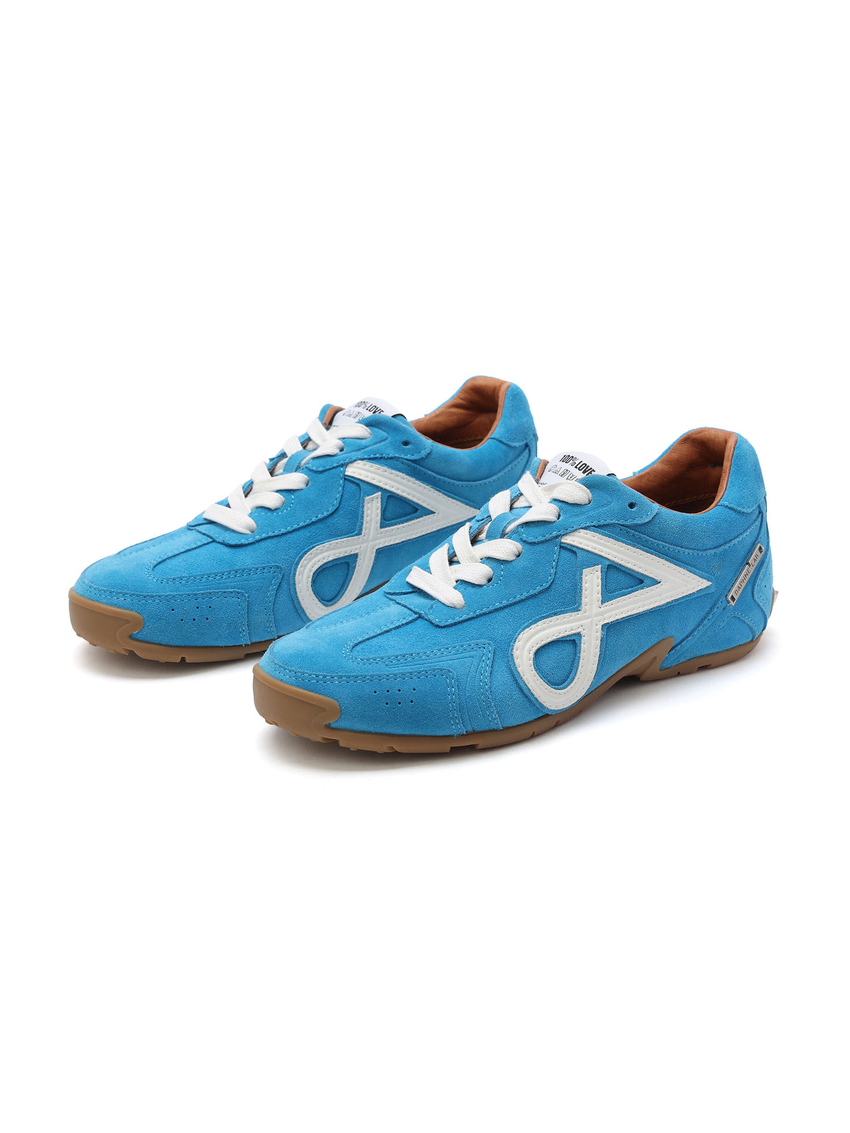 LETO Slim Trainers Capri Blue