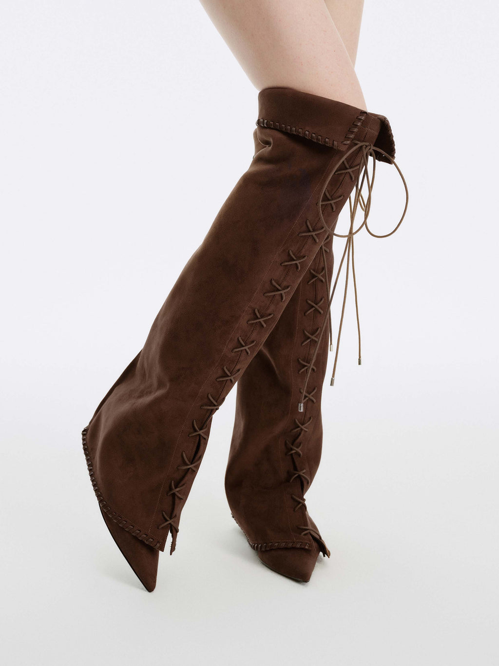 PHAEDRA Lace-Up Gaiter OTK Boots Cocoa Brown