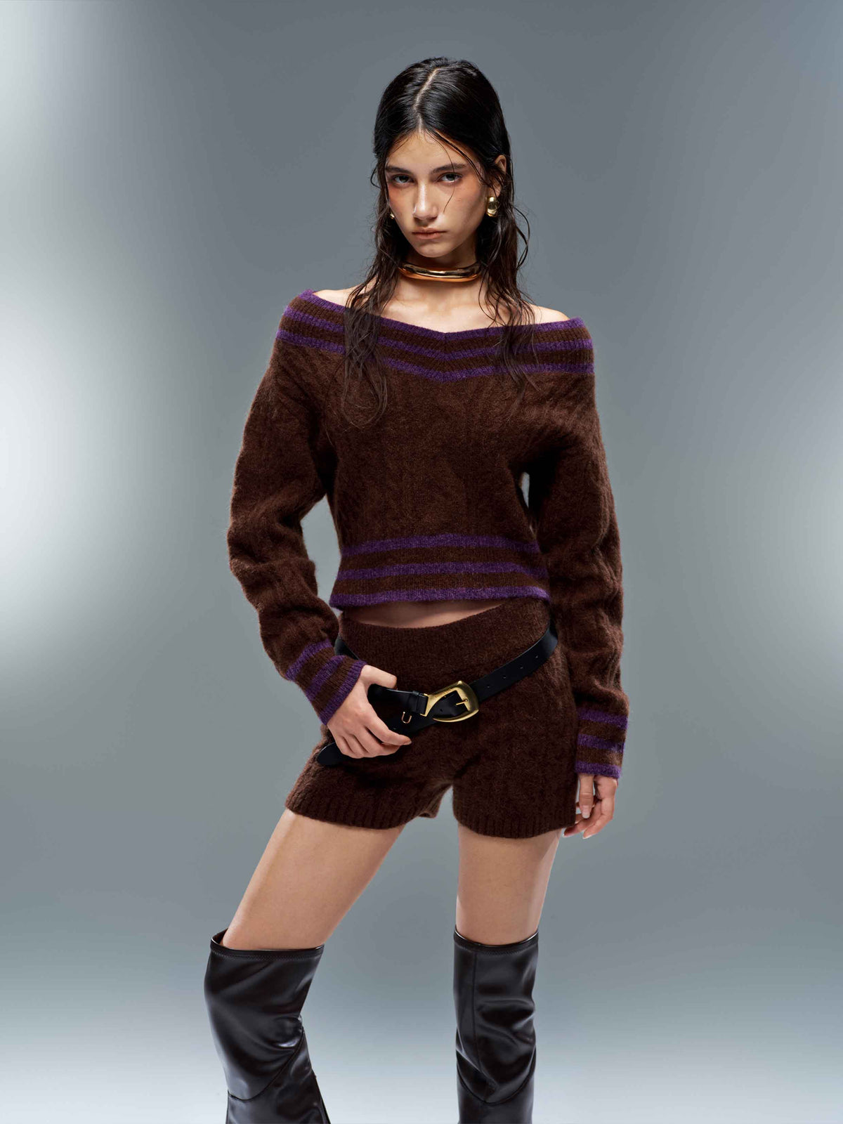Cable Knit Shorts