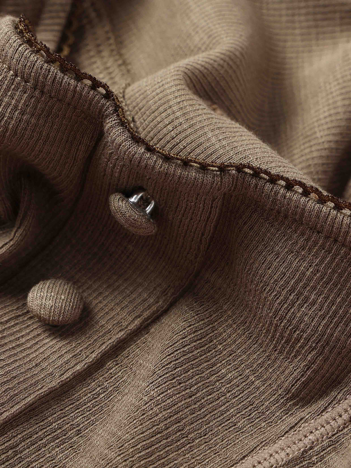 Contrast Seam Square-Neck Bodysuit Beige Mocha