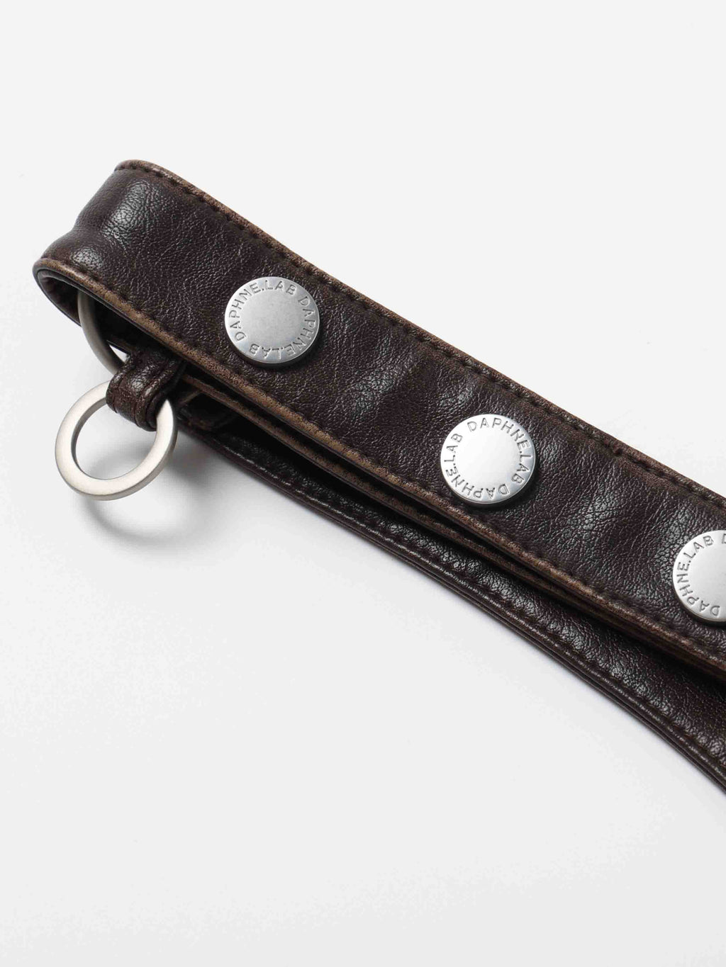 Detachable Belt Bag Distressed Shorts Brown