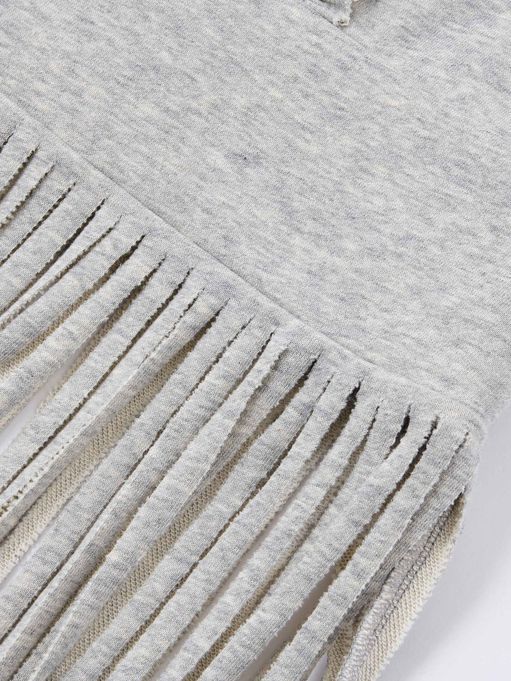 Fringe Cami Dress Set Heather Gray