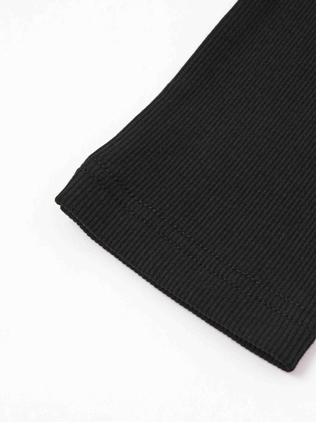 Layered Halter Knit Mini Dress Black