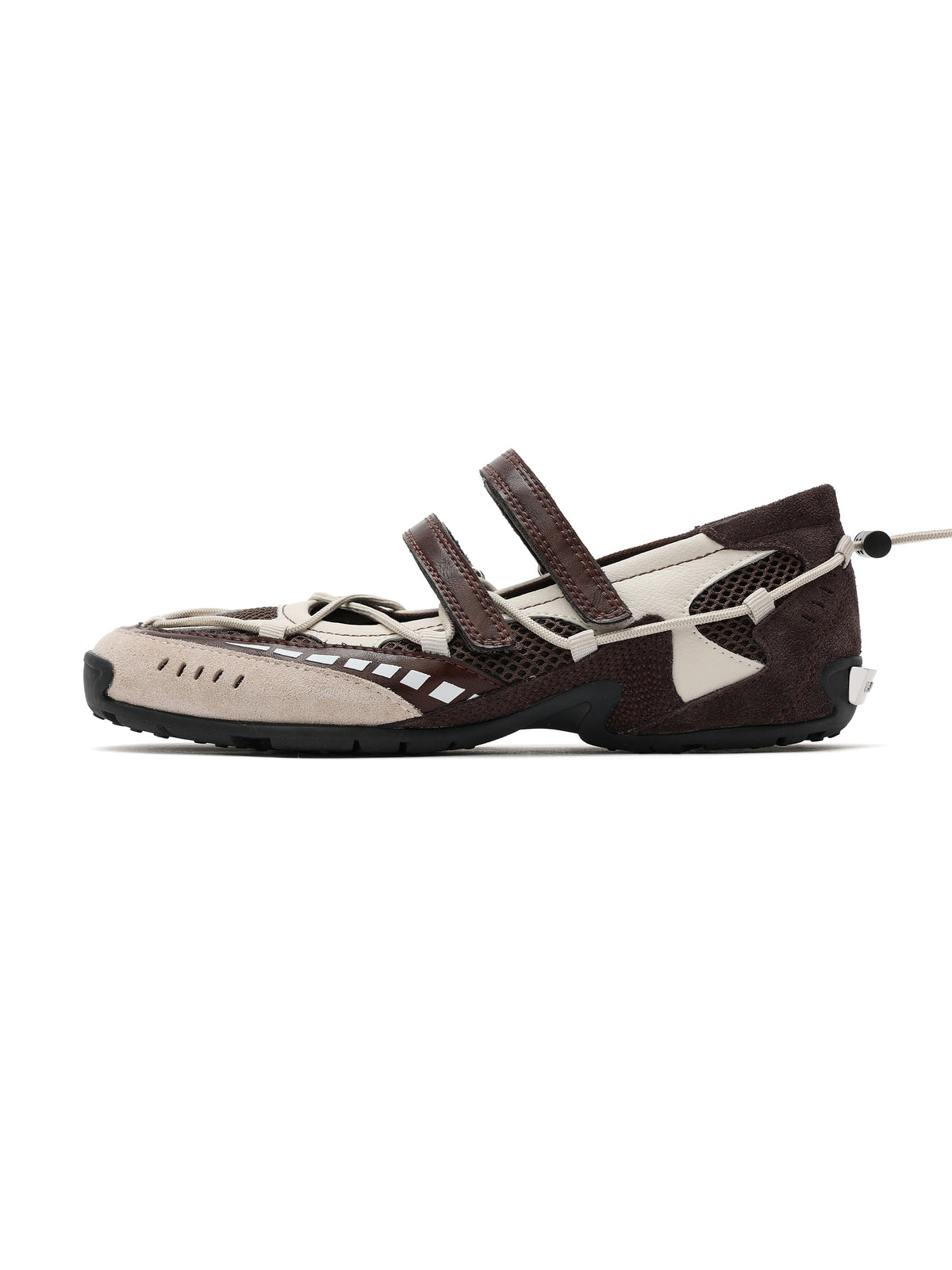 PHEME Tech Ballet Mary Janes Walnut Brown