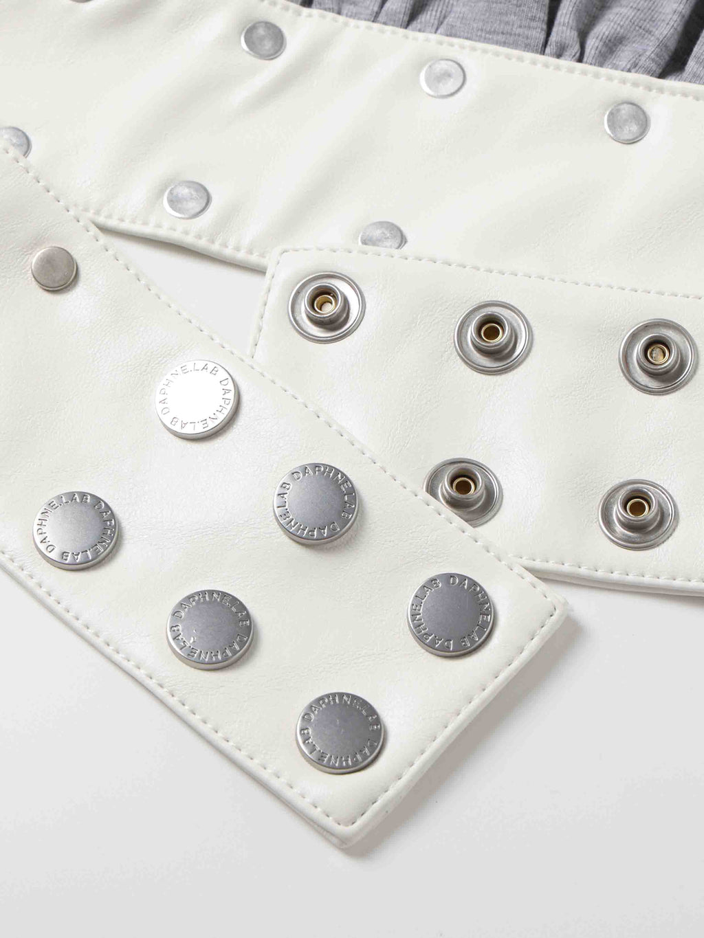 Studded Halter Two-Piece Top Gray