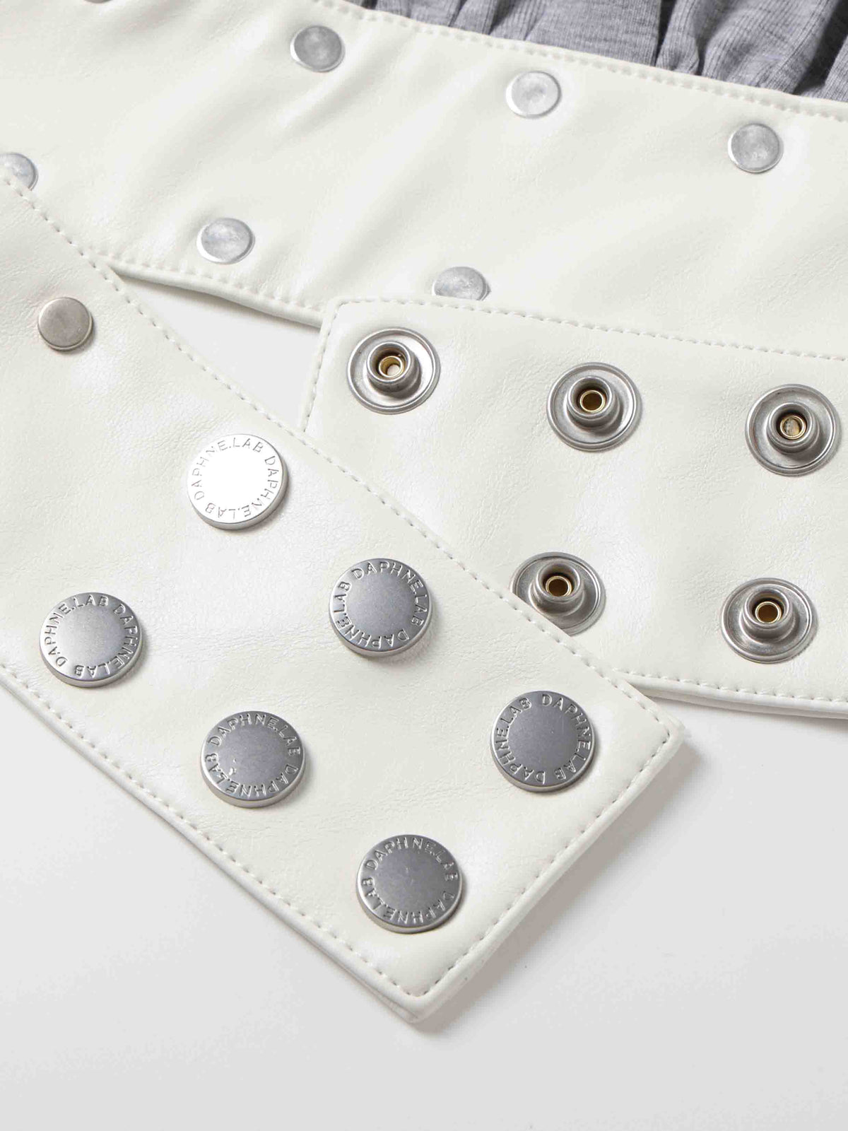 Studded Halter Two-Piece Top Gray