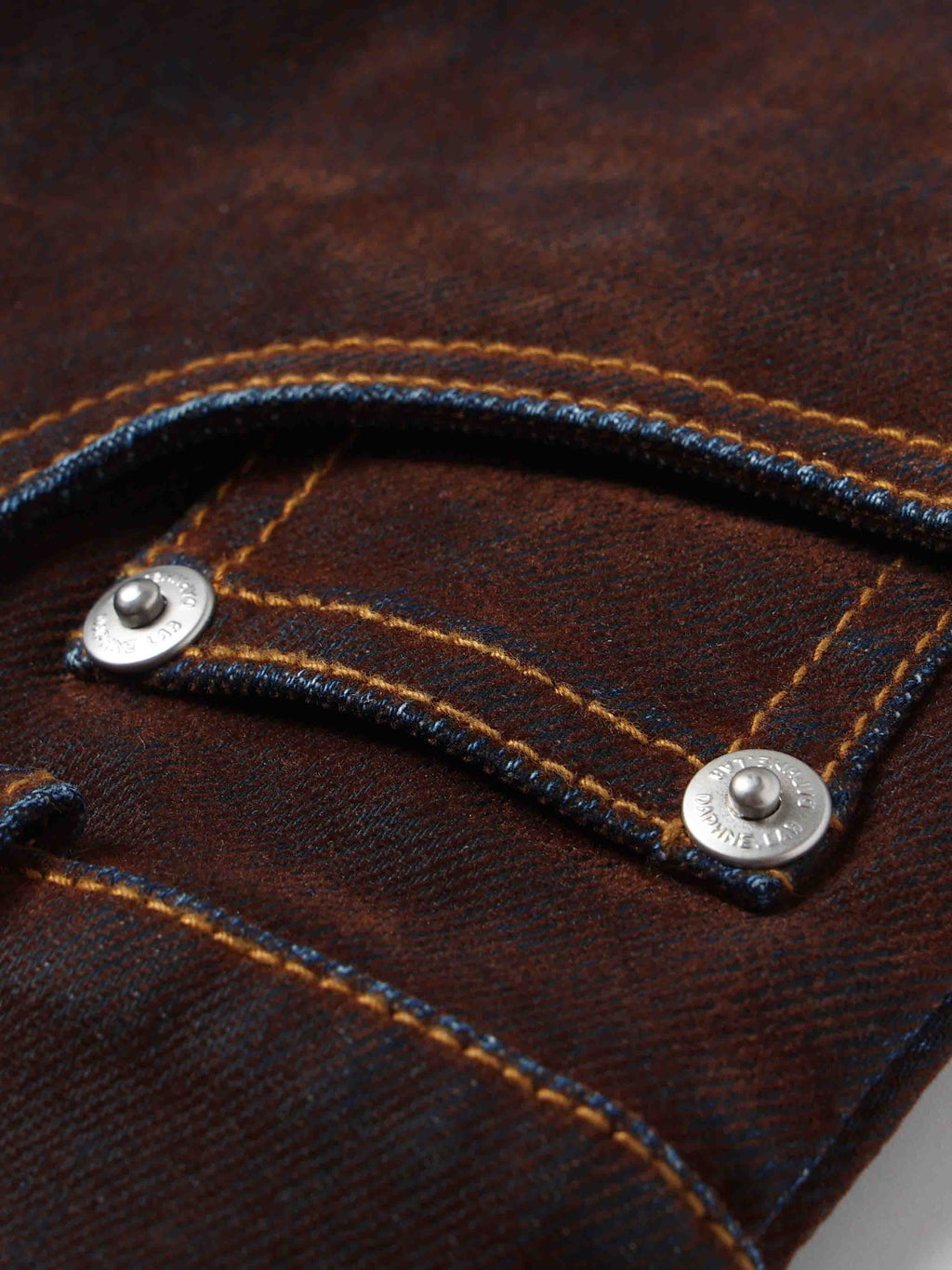 Washed Moto Halter Top Mahogany Brown