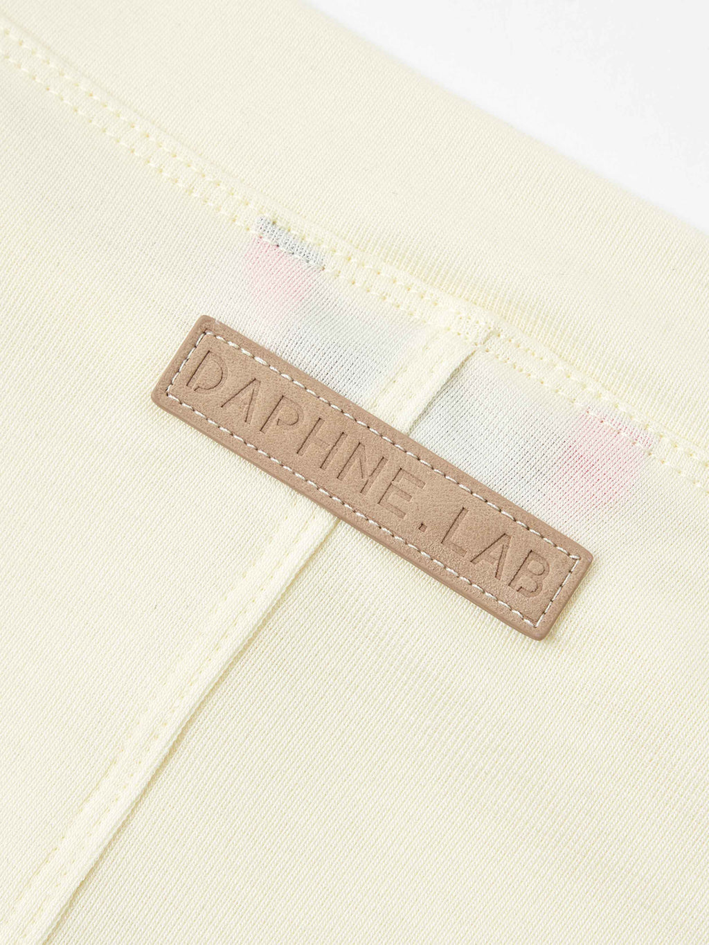 Lace Panel Off-Shoulder Top with Ruffle Scarf Ivory