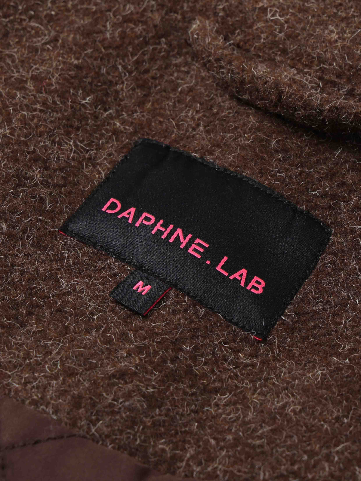 High-Neck Military Cropped Jacket Chocolate Brown