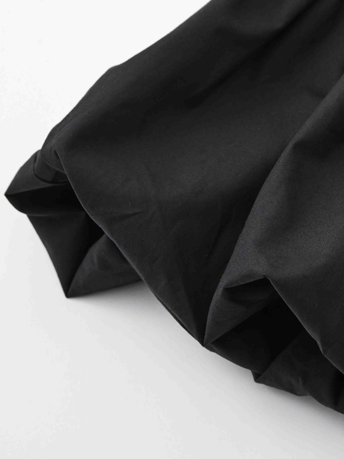 Ruched Halter Bubble Mini Dress Black