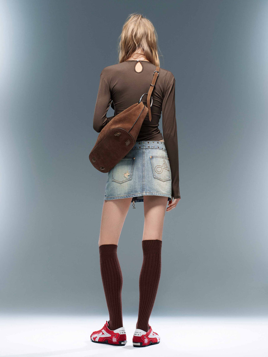 LAMIA XL Fang Shoulder Bag Brown