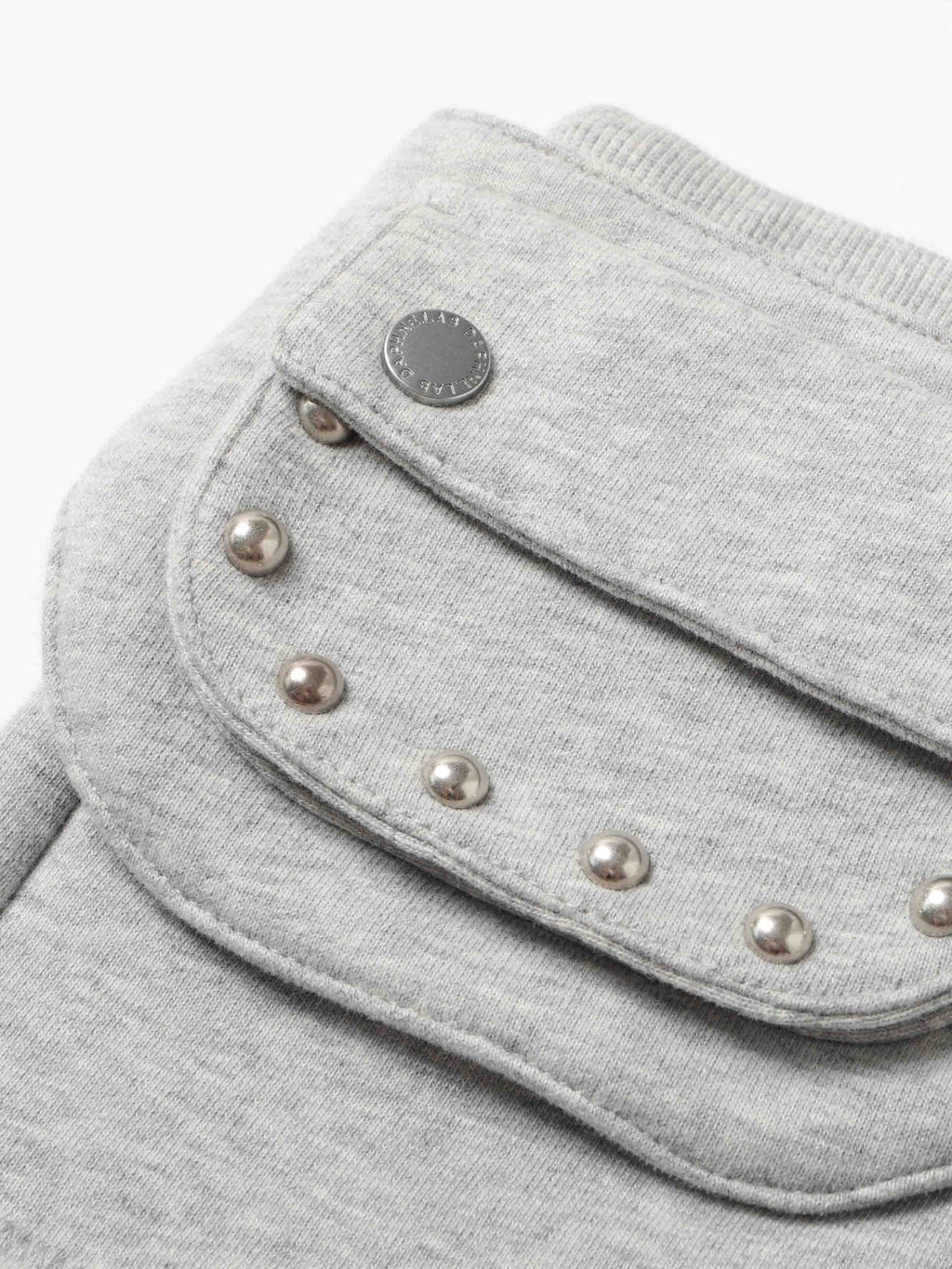 Detachable Belt Bag Knit Shorts Heather Gray