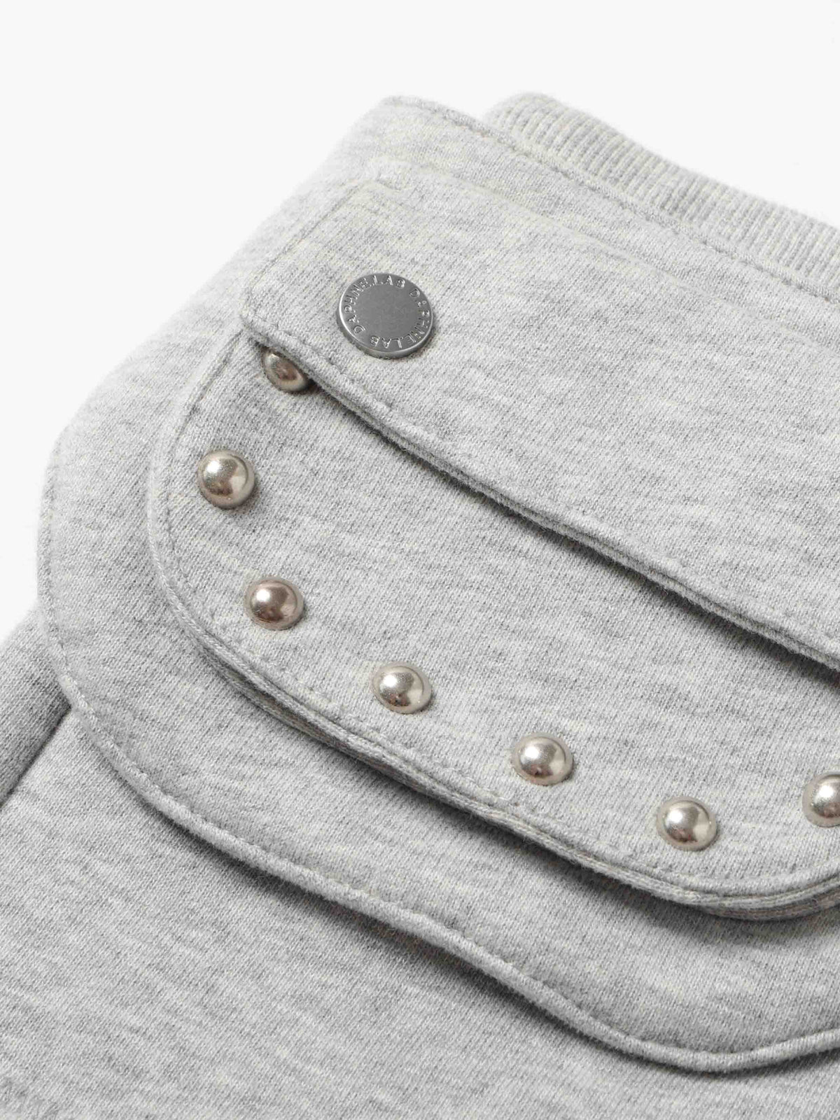 Detachable Belt Bag Knit Shorts Heather Gray
