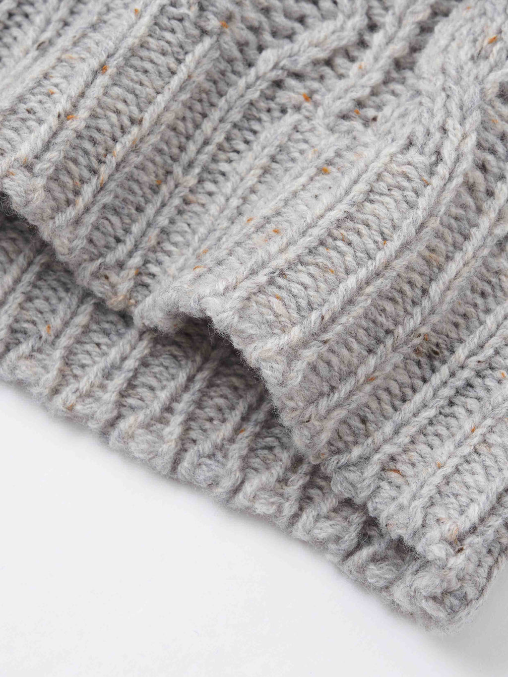 Cable Knit Turtleneck Two-Piece Set
