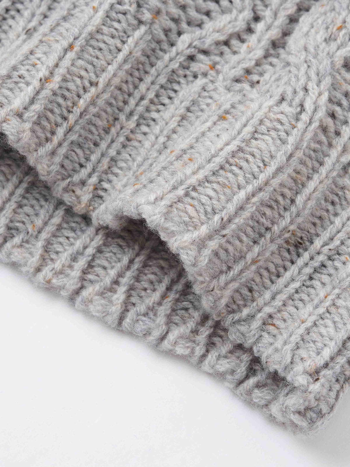 Cable Knit Turtleneck Two-Piece Set