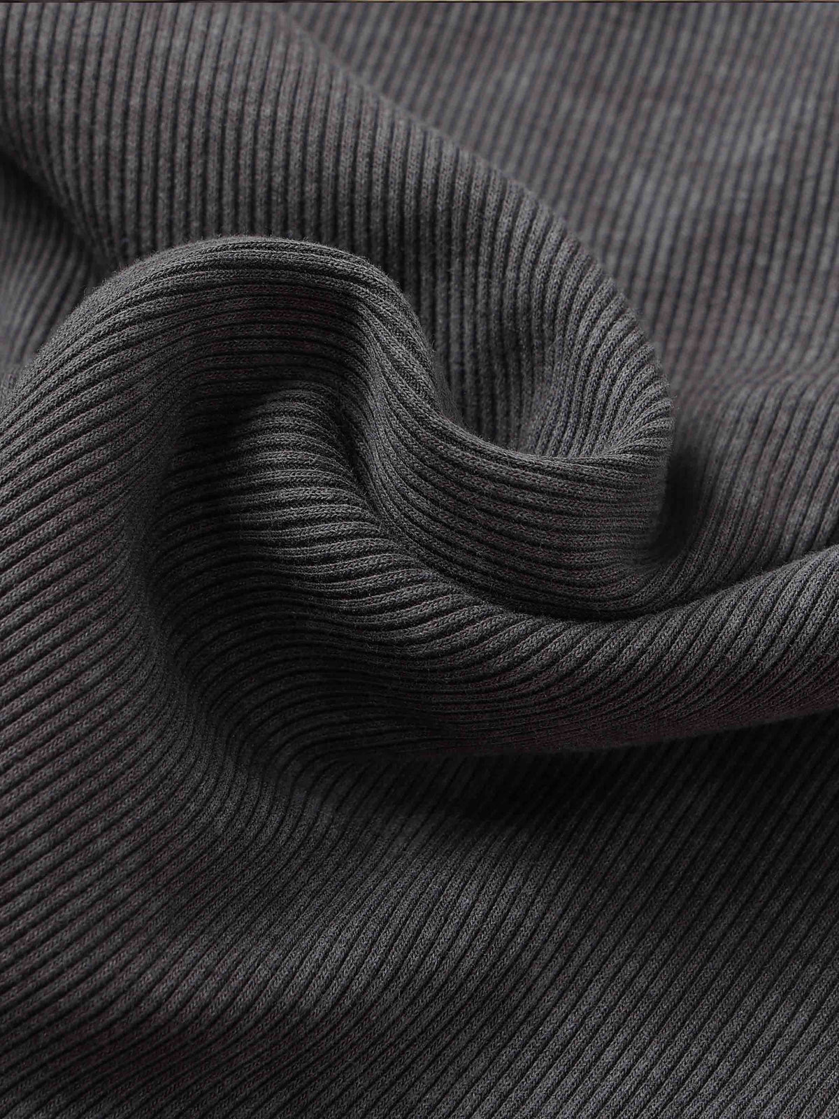 Layered-Look Square-Neck Knit Top