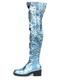 Daphne.Lab x MARRKNULL | Crystal Cutout Buckle OTK Boots